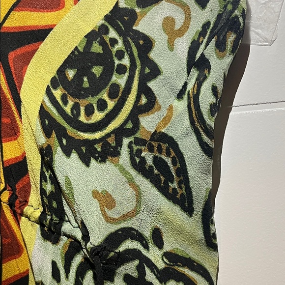 Multicolor Spaghetti Strap Dress 100% silk - Picture 5 of 5